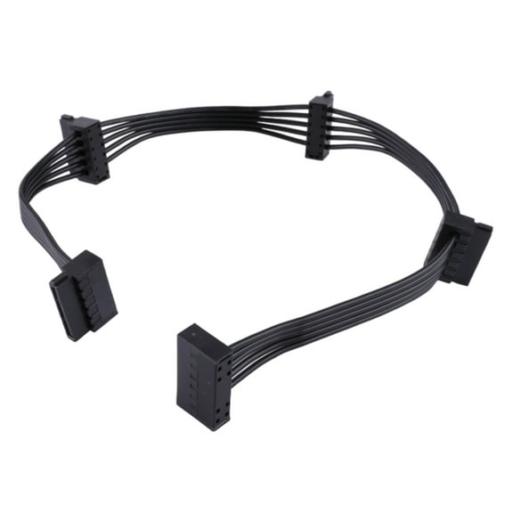 CIYISON Multi Port SATA Power Splitter Sata 15Pin 1 to 4 Sata Hard Drive Power Cable