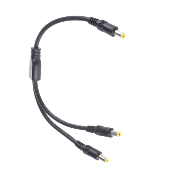 CIYISON Multi Use DC5521/DC5525 Y Splitter Cable 1 Male to 2 Male Connectors Cord 5.5x2.1mm5.5x2.5mm for Cameras Routers