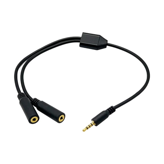 CIYISON MultiDevice 2.5mm TRRS Y Splitter Audios Cable Gold Contact Universal Compatibility Headphone Mics Splitter Accessory
