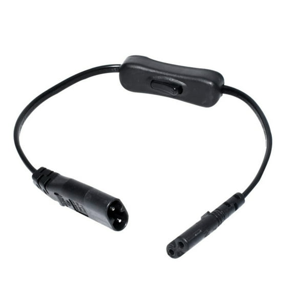 CIYISON Multifunctional 8-shaped IEC 320 C7 Male to C8 Female Connector Adapter Power Cord Extension Cable with Switches Control
