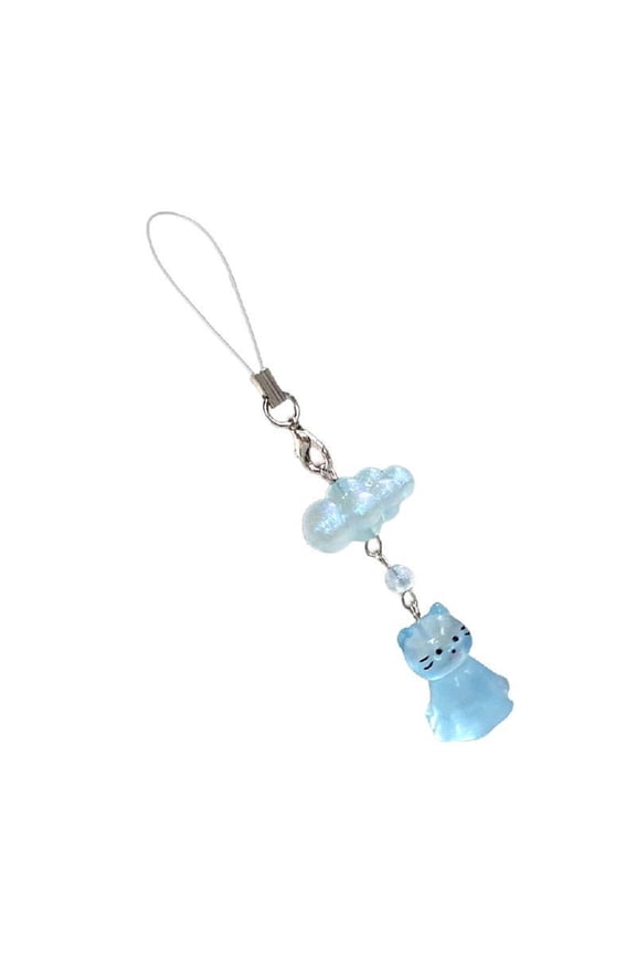 Multipurpose Cat and Cloud Keychain Suitable for Secure and Stylish Carrying