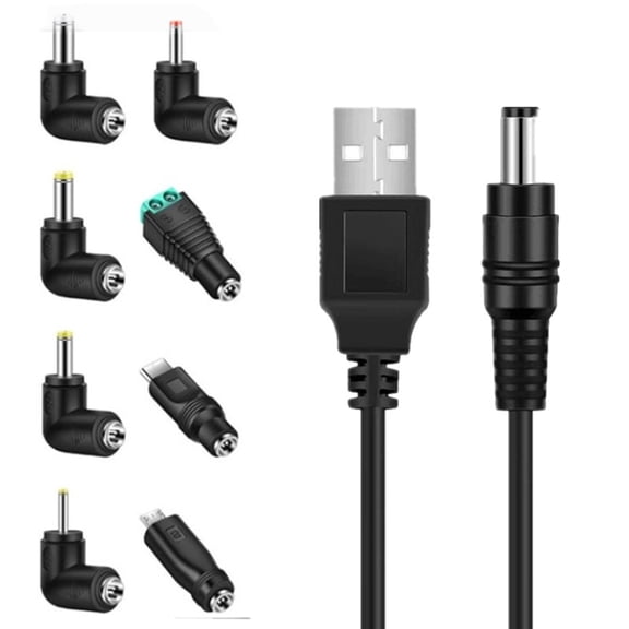 CIYISON Multipurpose Charging Cable with 10 Adapters for Electronics Power Supply