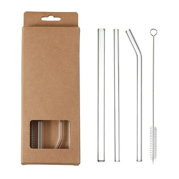 CIYISON Multipurpose Glass Drinking Set Sipper Straw for Professionals and Adults
