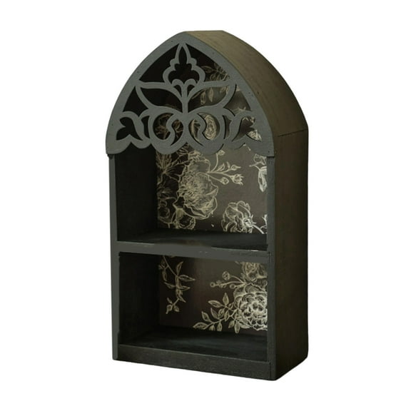 CIYISON Mysterious Crystal Display Shelf For Victorian Altar Decors Precise Cut Wood Gothics Wall Art Decors Perfect Gift