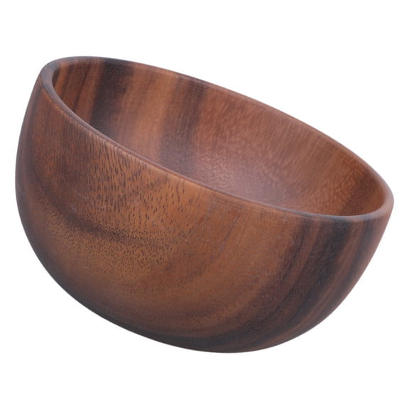 CIYISON Natural Acacia Wooden Bowl Wood Grain Basin Fruit Plate Rice Ramen Salad Container Household Kitchen Tableware