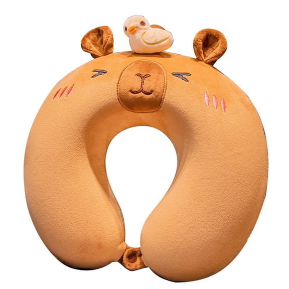 CIYISON Neck Pillow Cartoon Animal Neck Support Pillow Cute for Kids Travel Cartoon Animal Memory Foam Cushion