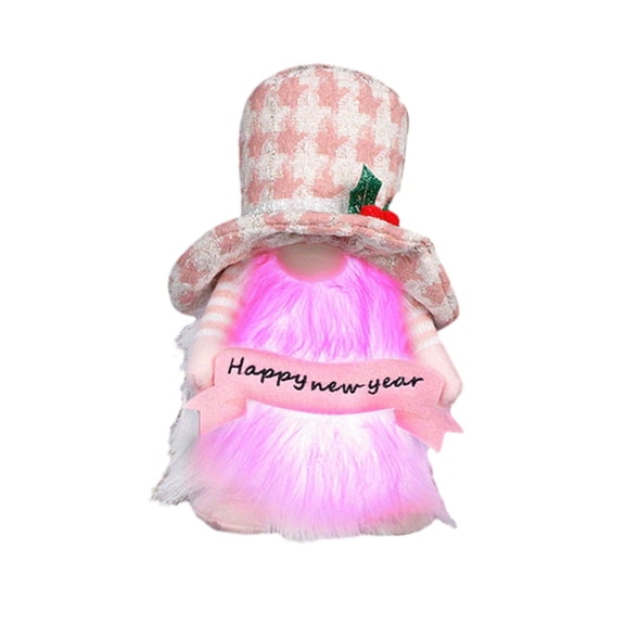 CIYISON New Year Gnome Doll LED Lighted Tomtes Dwarfs Figures Decorations