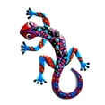 thumbnail image 1 of CIYISON Novelty 3D Metal-Gecko Wall Decor Colorful Lizard Garden Art Sculpture Crafts Ornaments Children's Toys Gift for Friends, 1 of 10