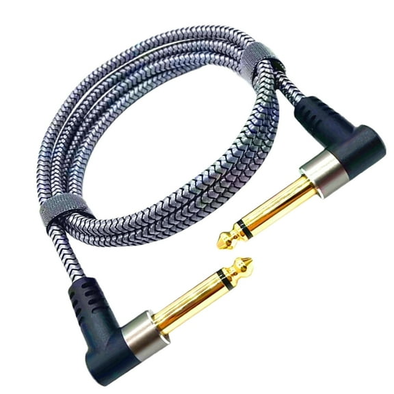 CIYISON Nylon Braided Guitar Pedal Cable Effect Cable Cord Right Angle Pedal Board Cable