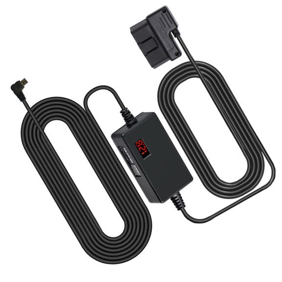 CIYISON OBD Power Cable with Switches Button USB/USB C to OBD Power Cable for Dashing Camera 24 Hours Monitoring 12-24V to 5V 3A