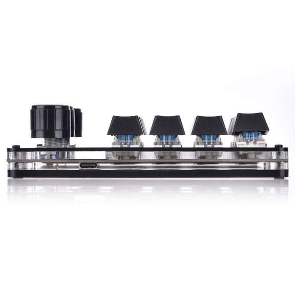 CIYISON One Handed Programmable Mechanical Keyboard 16 Keys Macro Keyboard with 3 Knob