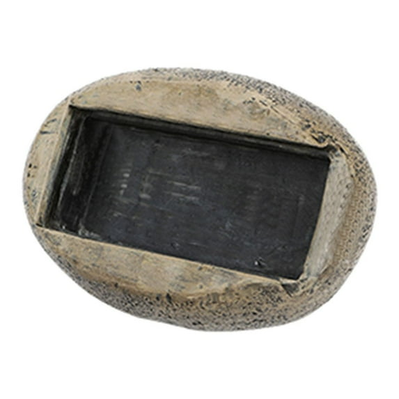 CIYISON Outdoor Key Hiding Stone Practical Fake Rock Key Holder Waterproof Garden Key Hider Outside Key Storage Container