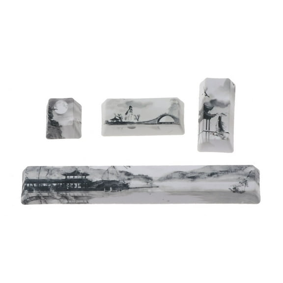 CIYISON PBT Five Sides Dye-Subbed Spacebar Keycaps Replace for Creative Spacebar Keycap