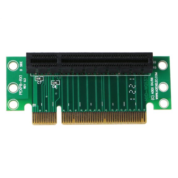 CIYISON PCI-Express 8X Riser Card Extender Extension Card 90 Degree Right Angle Riser Adapter Card for 1U,8 Small Computer for C