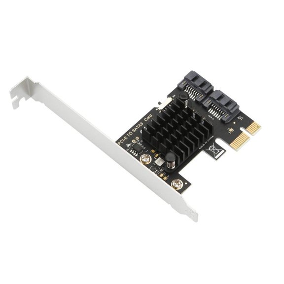 CIYISON PCIE to 2 Port SATA3.0 6Gbps Fast Speed Expansion Card PCIE Adapter Expansion