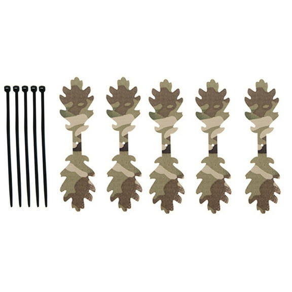 CIYISON Pack of 5 Camouflage Leaf Strips Easy to Install Concealing Camouflage Strips for Outdoor Enthusiasts and Hunting Game