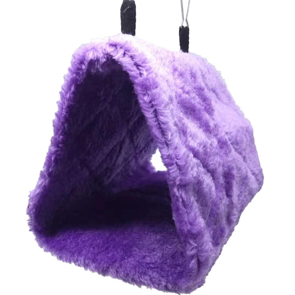 CIYISON Parrot Hammock Plush Hideaway Hanging Tent for Budgies Parakeets Small Bird Warm Nest Parrot Snuggle Hut Small Pet Winter Hanging House Hammock Tent
