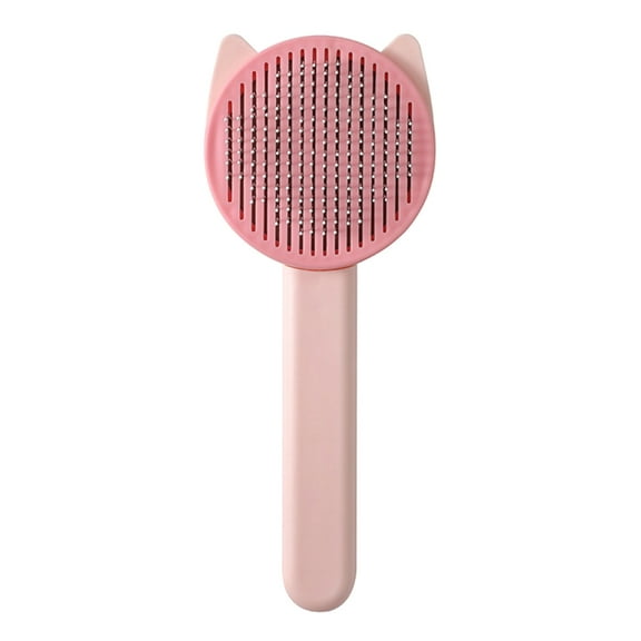 CIYISON Pet Brush Self-Cleaning Slickers Comb Curved Steel Needle for Shedding & Grooming for All Long / Short Hair Dogs Cats