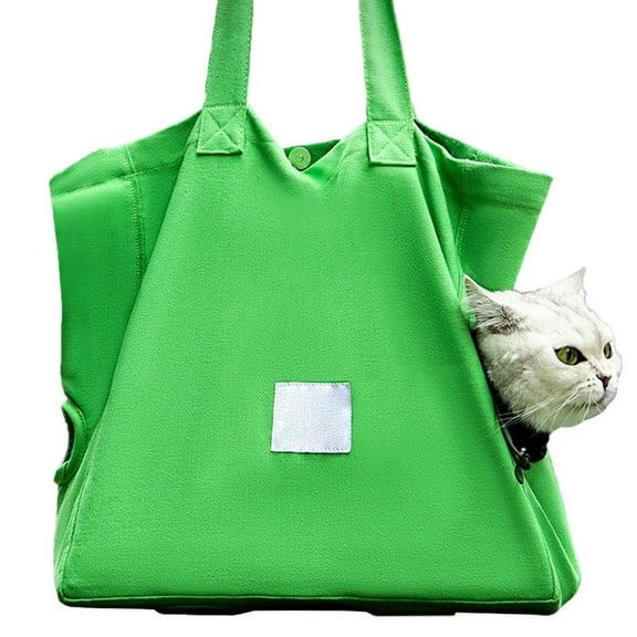 CIYISON Pet Cats Carrier Legs Out Shoulder Bag Soft Big Capacity with Button Pet Carrier Sightseeing Outing Bag