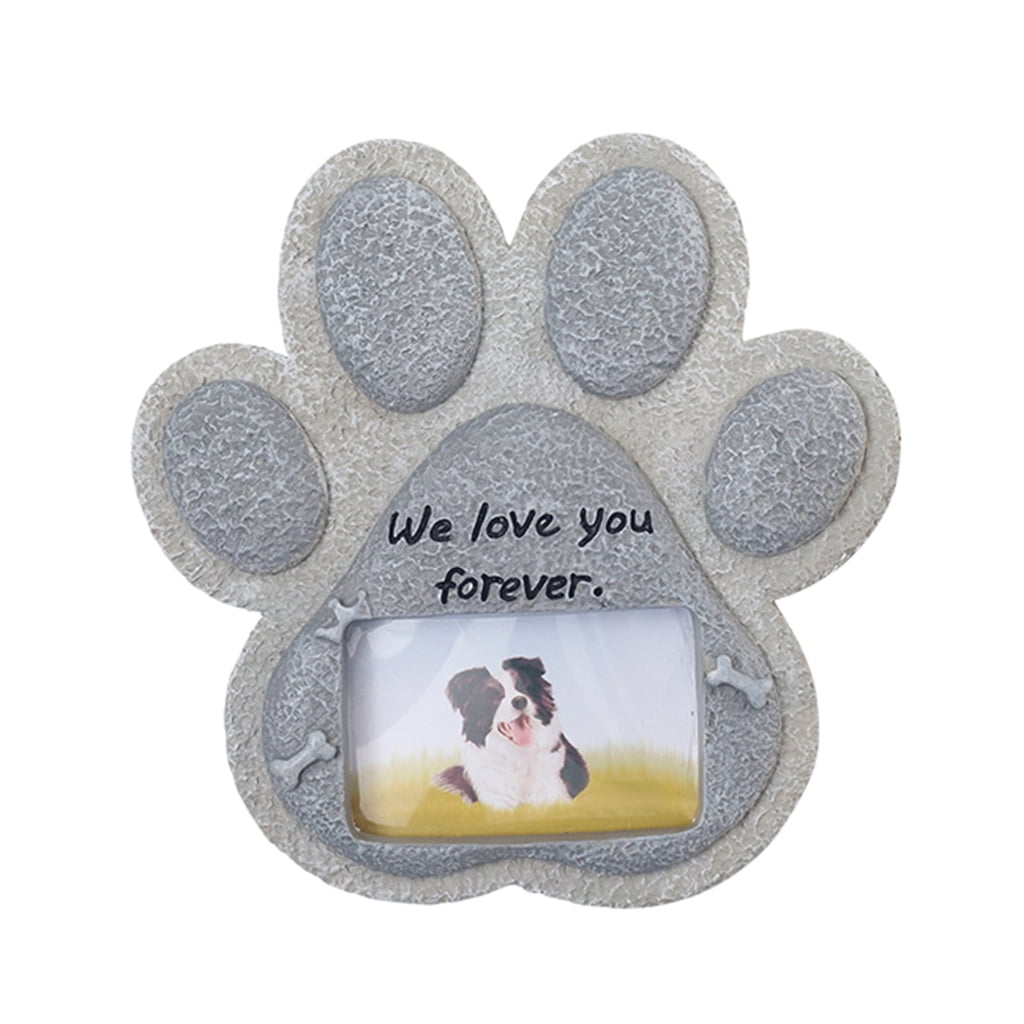CIYISON Pet Memorial Stone Picture Frame Loving Dog Remembrance ...