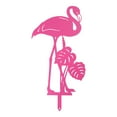 CIYISON Pink Flamingo Yard Decorations Metal Garden Statues