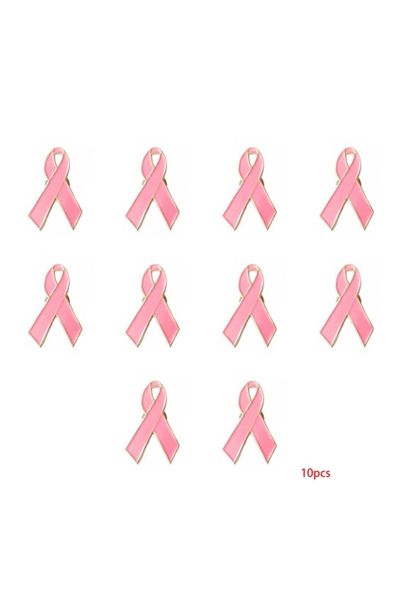 Pink Ribbon Brooch Pins Breast Cancer Awareness Pin Logo Brooch Jeans Shirt Bag