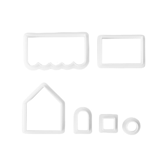 CIYISON Plastic Material Cookie Cutters for Cookie Biscuit Baking 3D Gingerbread House