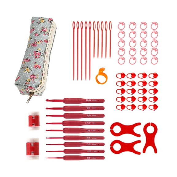 CIYISON Portable Crochet Kits Beginners Crochet Kits Knitting Needle and Accessories
