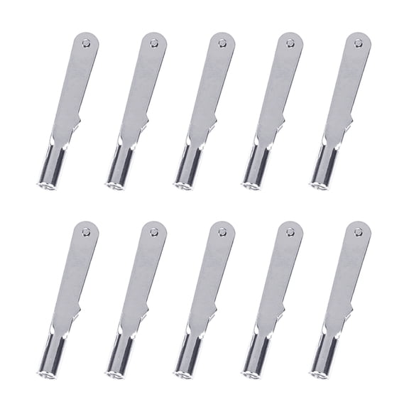 CIYISON Precisions Aircraft Model Metal Clevis Set, 10Pcs Chuck Pull Rod Connectors Clamp Servo Rod Fittings
