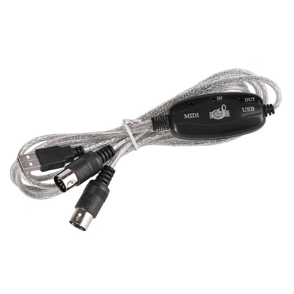 CIYISON Professional 5PIn USB Converter Cable 2 Channel Adapter For Computer Keyboard Synthesizer Studio Equipment