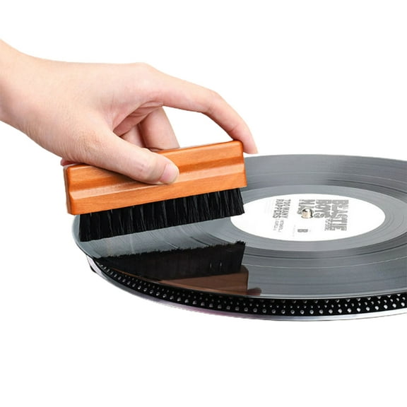 CIYISON Professional Record Cleaner with Wood Handle Remove Dust and Static Long lasting Quality