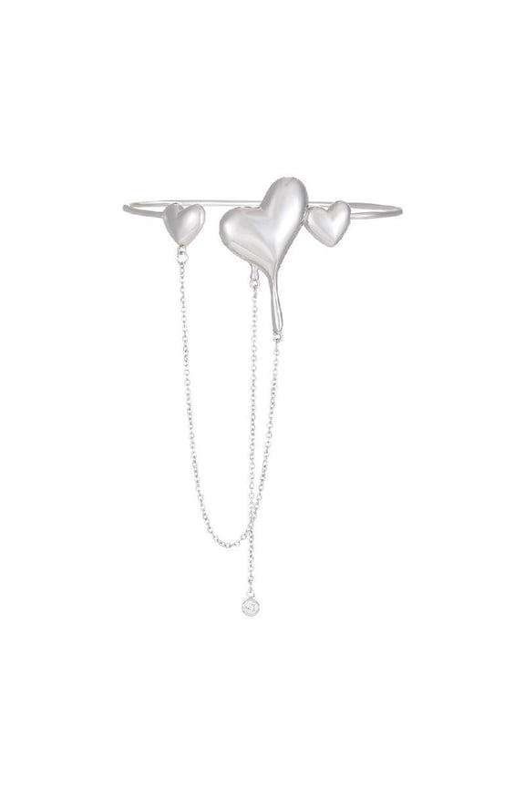 Punk Cool Sweet Heart Tassel Arm Cuff Armband Bangle Bracelet for Women Girls Temperament Long Chains Armlet Jewelry