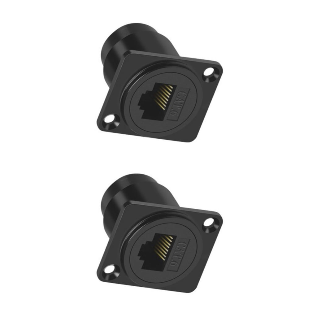 CIYISON RJ45 Cat6 Panel Mount Connector Adapter RJ45 Female to Female ...