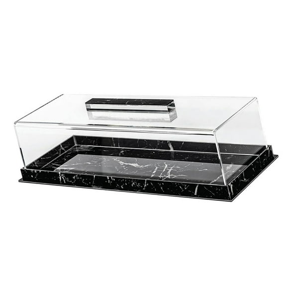 CIYISON Rectangular Cake Holder with Clear Lid Cake Storage Tray Clear Lid Cake Holder Cake Display Box for Various Occasions