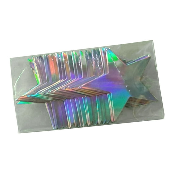 CIYISON Recyclable Paper Star Chains Assorted Color Hanging Streamers Pendant for Holiday Room Decoration Garlands Accessories