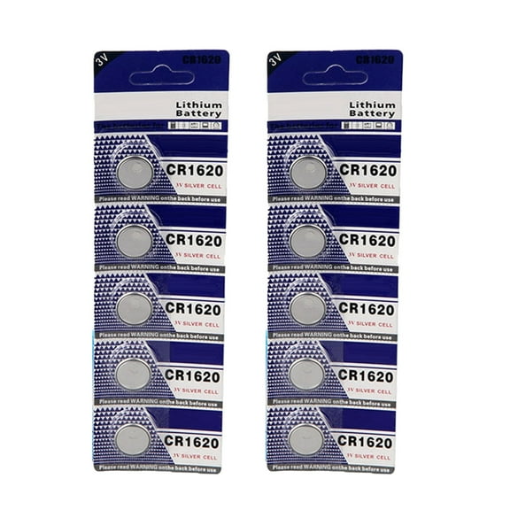 CIYISON Reliable 3V CR1620 Lithium Battery Coin Cell Button Batteries for Low Power Devices Electronics (Pack of 5PC/10PC)