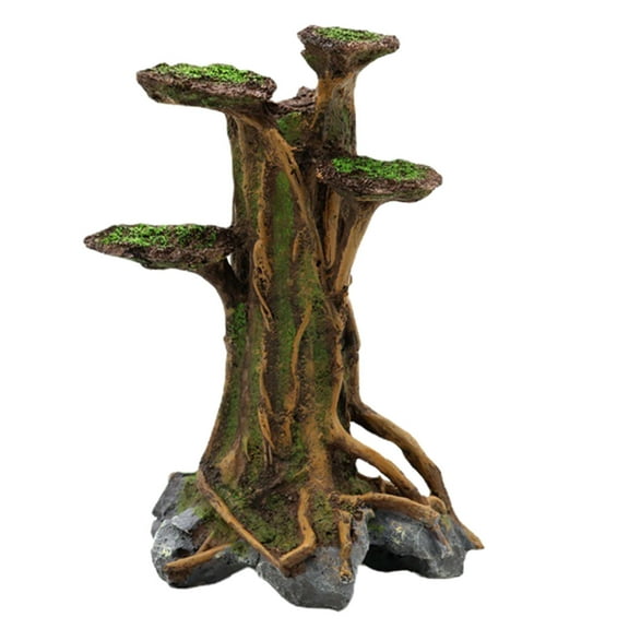 CIYISON Resin Tree Trunk Simulation Bonsais Landscape Tree Trunk for Fish Tank DIY Decor