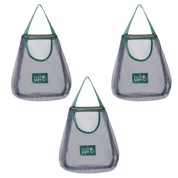 CIYISON Reusable Mesh Food Storage Bag With Wall Hook Installation Large Capacity for Fruits Vegetables Kitchen