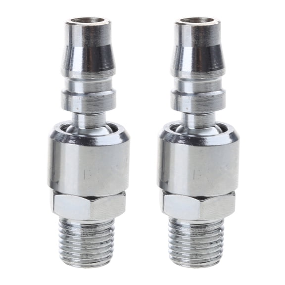 CIYISON Rotary Coupler Plug 1/4" NPT External Thread Air Hose- Fittings- for Hardware
