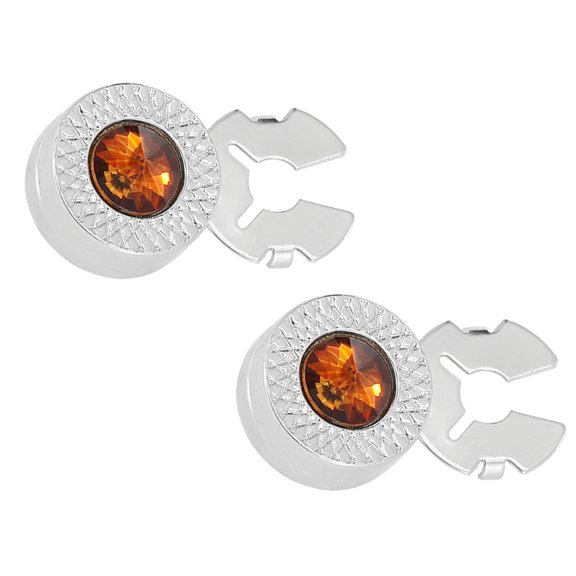 CIYISON Round Cufflinks Cats Eye Button Covers Business Cuff Links Shirt Button Covers