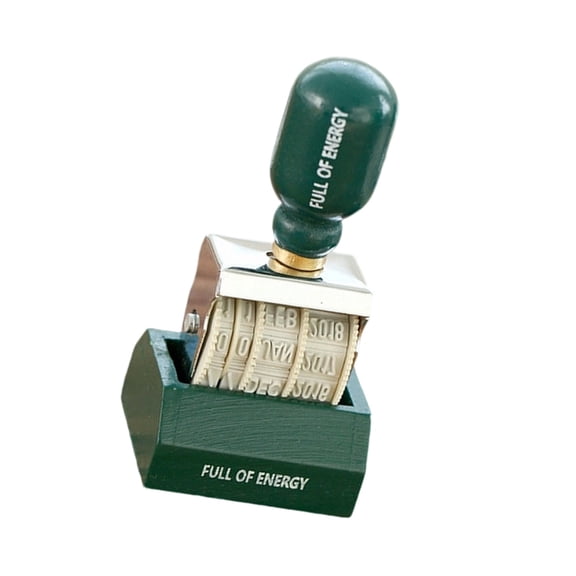 CIYISON Rubber Stamper Line Dater Office Stamping Tool Adjustable Knob Date Marker