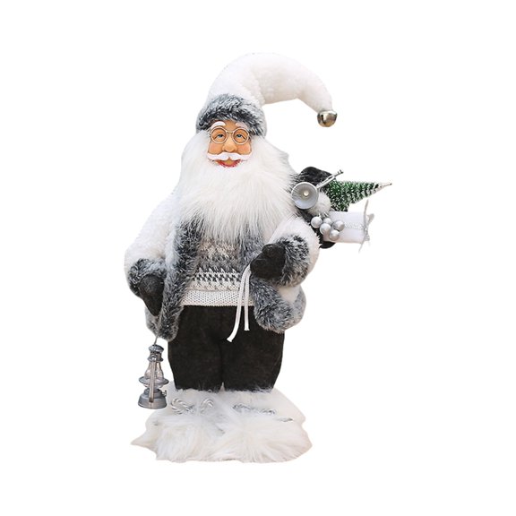 CIYISON Santa Clause Ornament Weatherproof Santa Figure Christmas Decoration For Desktop