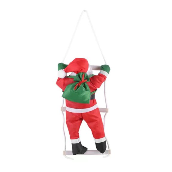 CIYISON Santa Climbing Ladder Decor Ladder Rope Climbing Santa Christmas Tree Doll Gift