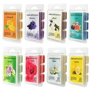 CIYISON Set of 8 Assorted Wax Warmer Cubes Jasmine Rose Bergamot Fig Vanilla Lemon