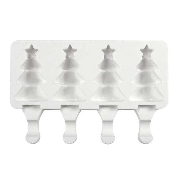 CIYISON Silicone Lollipop Mold Cute Christmas Tree Shape Candy Mold Christmas Kids Gift