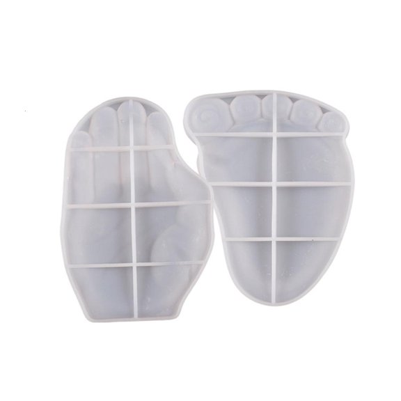 CIYISON Silicone Mold Foot/Hand Shape Mold Jewelry Tray Mold Soap Dish Epoxy Resin Silicone Mold Storage Container Resin Molds
