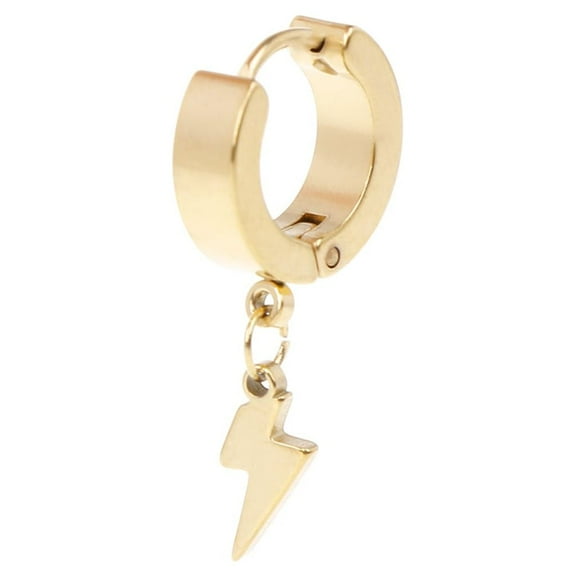 CIYISON Simple Punk Stud Earrings for Lightning Pendant Ear Buckle for Birthday Party Gi