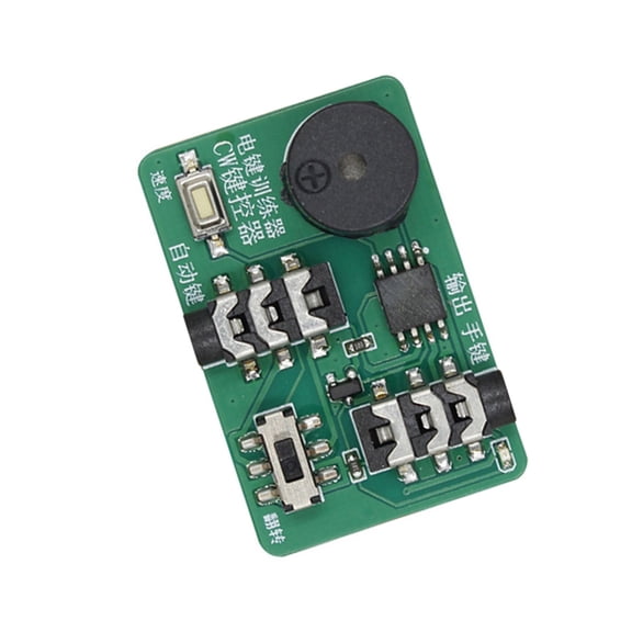 CIYISON Small CW Keyer Manual Morse Key Trainer Power By CR2032 Battery For Portable QRP Radio Operations Simple Setups