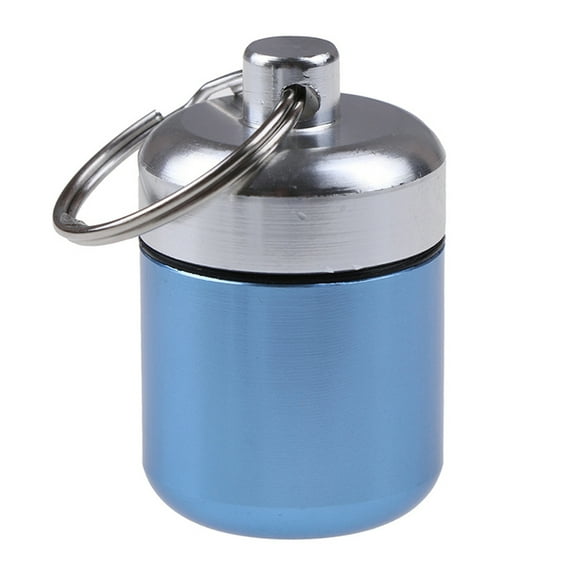 CIYISON Small Pocket for Pill Box Keychain Aluminium Alloy Portable Mini for Pill for Ca