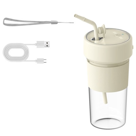 CIYISON Small Rechargeable Blender Fruit Juicers with Straw Fruit Mixer Portable Blender